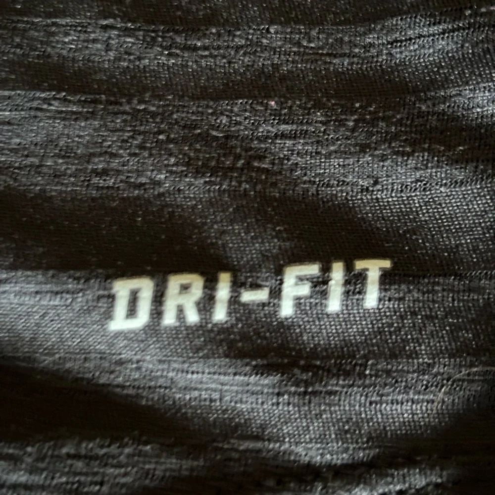 NIKE Dri Fit Striped Black Fabric Criss Cross Double Strap Back‎ Tank Top XS